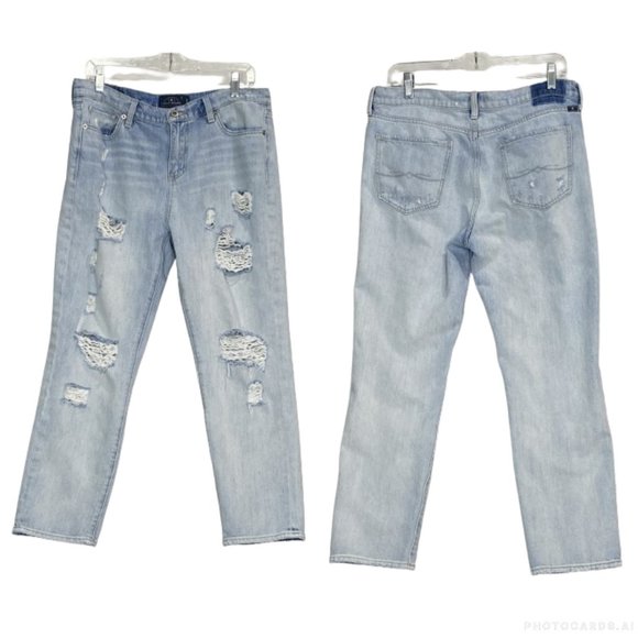 LUCKY BRAND Sienna Slim Boyfriend Cropped Jeans size 10 - Picture 1 of 12